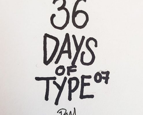 36 DAYS OF TYPE 07 cover