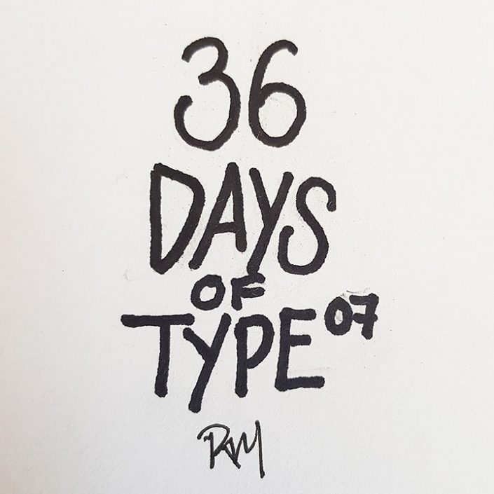 36 DAYS OF TYPE 07 cover