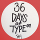 36 days of type ou comment revisiter le design de l'alphabet